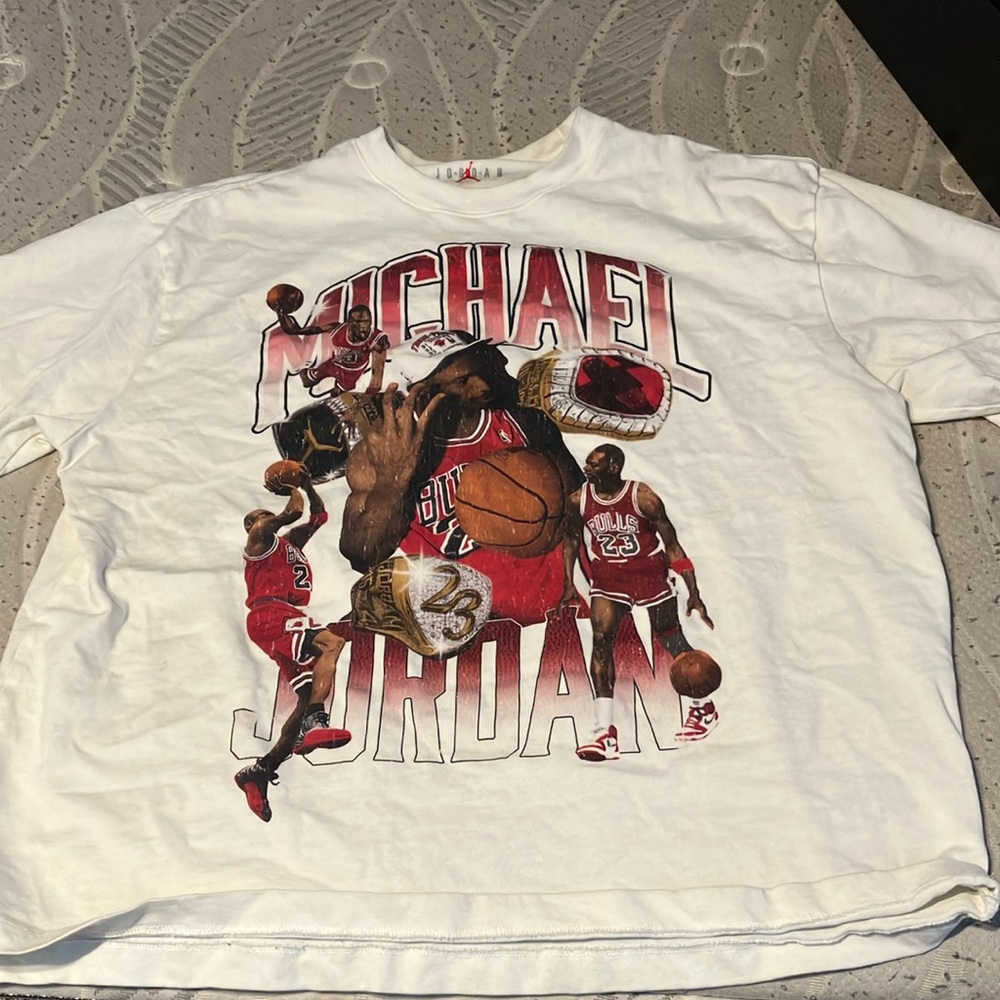 White Michael Jordan Graphic T-Shirt